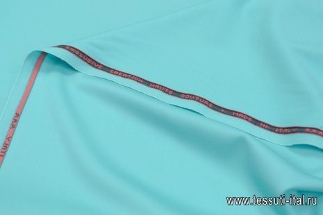 Костюмная стрейч (о) светло-бирюзовая - итальянские ткани Тессутидея арт. 05-4174