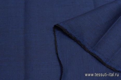 Костюмная (н) сине-черная меланжевая в стиле Loro Piana - итальянские ткани Тессутидея арт. 05-4168