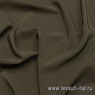 Крепдешин (о) хаки - итальянские ткани Тессутидея арт. 10-2763