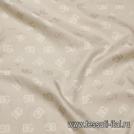 Плащевая (о) логотип на белом - итальянские ткани Тессутидея арт. 11-0493