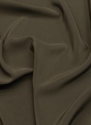 Крепдешин (о) хаки - в интернет-магазине тканей Тессутидея арт. 10-2763