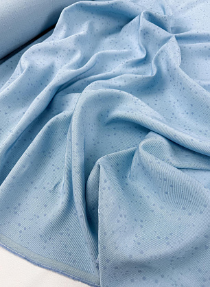 Шелк жаккард репс (о) голубой с вкраплениями - в интернет-магазине тканей Тессутидея арт. 10-4835