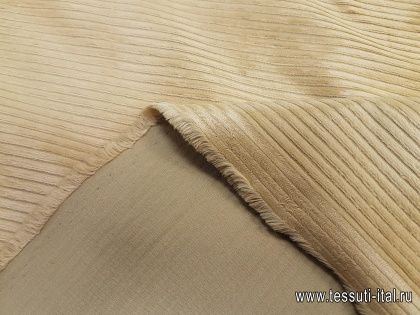 Вельвет (о) светло-коричневый - итальянские ткани Тессутидея арт. 01-6486