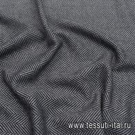 Пальтовая (н) черно-серая елочка - итальянские ткани Тессутидея арт. 09-1964