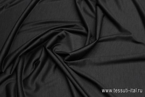 Трикотаж шерсть (о) темно-синий - итальянские ткани Тессутидея арт. 15-1101