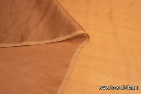 Органза (о) коричневая - итальянские ткани Тессутидея арт. 10-1470
