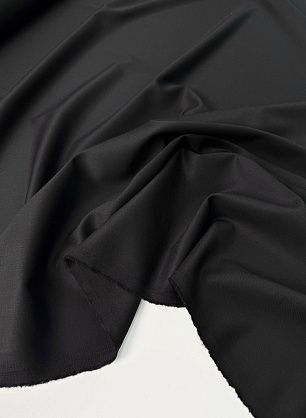 Костюмная шерсть (о) черная - в интернет-магазине тканей Тессутидея арт. 05-5098