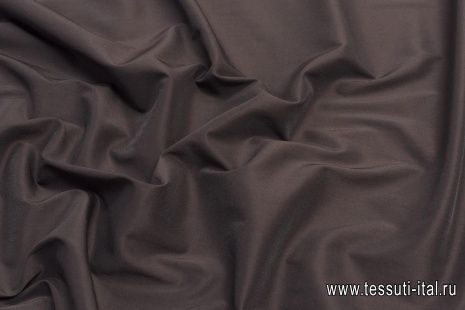 Сорочечная стрейч (о) темно-коричневая - итальянские ткани Тессутидея арт. 01-6844