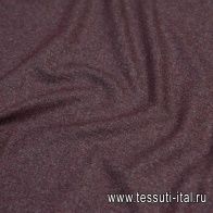 Костюмная твид (о) бордово-серая меланж - итальянские ткани Тессутидея арт. 05-3836