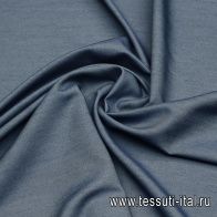 Плательная вискоза с ацетатом (о) синяя под джинсу - итальянские ткани Тессутидея арт. 04-1671