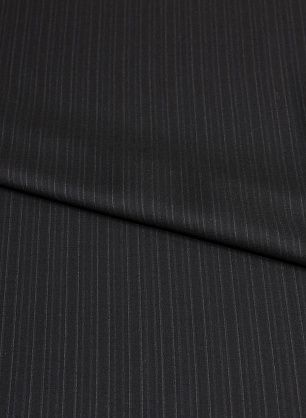 Костюмная стрейч (н) черно-сине-бежевая полоска ш-155см - в интернет-магазине тканей Тессутидея арт. 05-2318