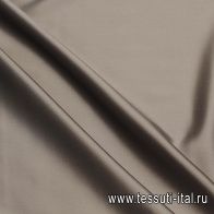 Шелк атлас стрейч (о) серый - итальянские ткани Тессутидея арт. 10-4670