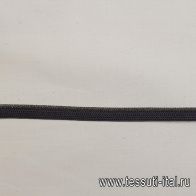 Кант черный с люрексом  - итальянские ткани Тессутидея арт. F-6189