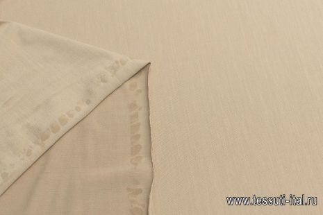 Трикотаж шелк (о) бежевый - итальянские ткани Тессутидея арт. 13-1534