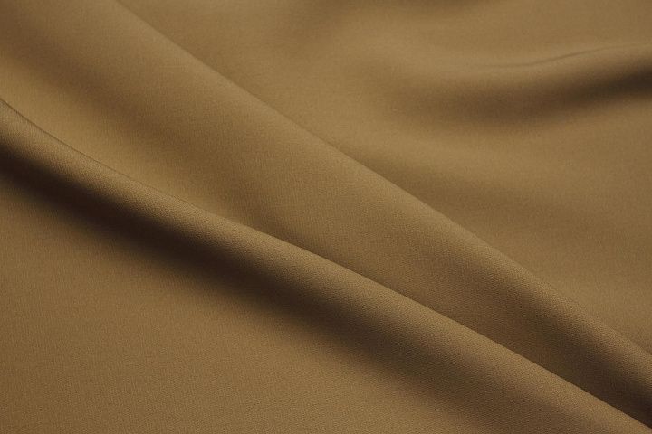 Шелк кади стрейч (о) темно-бежевый - итальянские ткани Тессутидея арт. 10-4556