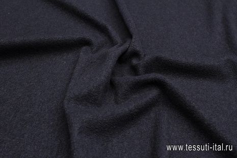 Трикотаж лоден (о) темно-синий  - итальянские ткани Тессутидея арт. 15-1081