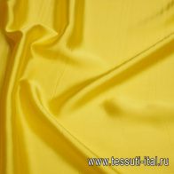 Шелк атлас (о) ярко-желтый - итальянские ткани Тессутидея арт. 10-3203