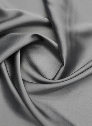 Шелк атлас стрейч 100 г/м (о) серый - в интернет-магазине тканей Тессутидея арт. 10-4159