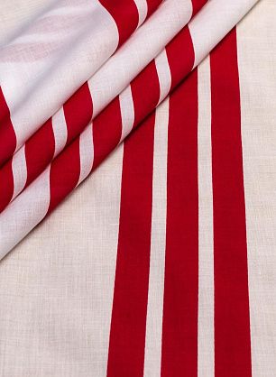 Сорочечная полоска (н) красно-белая - в интернет-магазине тканей Тессутидея арт. 01-4923