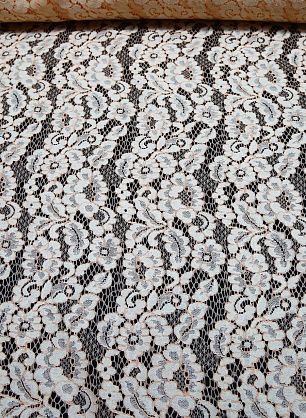 Кружево (о) персиковое Blumarine - в интернет-магазине тканей Тессутидея арт. 03-4332