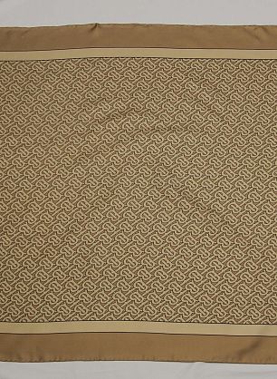 Шелк купон-платок 90*90см бежевый - в интернет-магазине тканей Тессутидея арт. F-6232