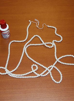 Нить жемчуга-d 5mm - в интернет-магазине тканей Тессутидея арт. F-1869