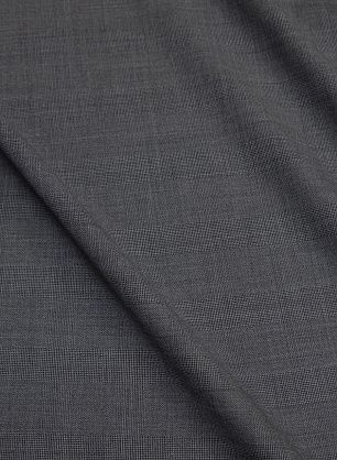 Костюмная супер 120 (н) серая меланжевая клетка - в интернет-магазине тканей Тессутидея арт. 05-4054