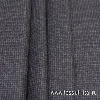 Костюмная твид (н) черно-серо-коричневая клетка - итальянские ткани Тессутидея арт. 05-3999