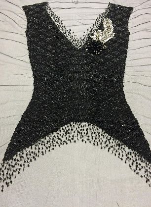 Аппликация туника из пайеток на сетке - в интернет-магазине тканей Тессутидея арт. F-3630