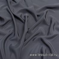 Шелк кади (о) серый - итальянские ткани Тессутидея арт. 10-2590
