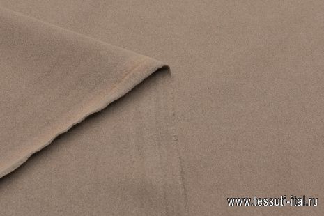 Пальтовая сукно дабл (о) бежевая - итальянские ткани Тессутидея арт. 09-1991