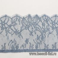 Кружево Solstiss (о) темно-бирюзовое ш-14см - итальянские ткани Тессутидея арт. 03-7094