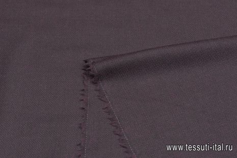 Костюмная твид (о) бордово-черная - итальянские ткани Тессутидея арт. 05-4338