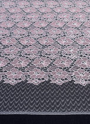 Кружевное полотно (н) бело-розовое в стиле Giambattista Valli - в интернет-магазине тканей Тессутидея арт. 03-6649