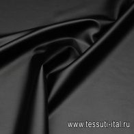 Искусственная кожа на хлопке (о) черная - итальянские ткани Тессутидея арт. 03-6986