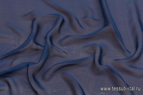 Шармюз (о) синий - итальянские ткани Тессутидея арт. 10-2997