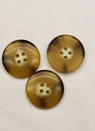 Пуговица пластик 4 прокола d-30мм бежево-коричнево-молочная - в интернет-магазине тканей Тессутидея арт. F-6781