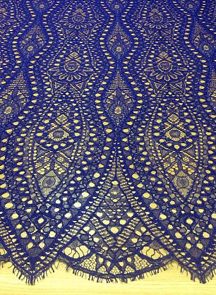 Кружево (о) васильковое  Emilio Pucci - в интернет-магазине тканей Тессутидея арт. 03-4650