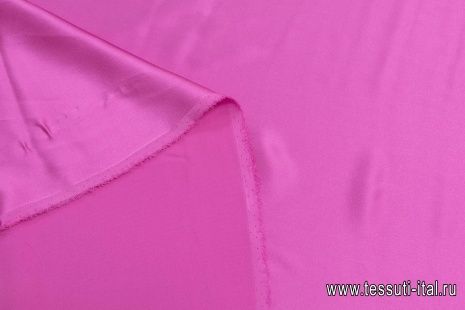 Шелк атлас (о) светлая фуксия - итальянские ткани Тессутидея арт. 10-2340