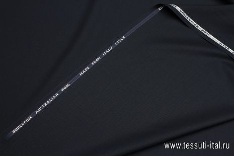 Костюмная (о) темно-синяя - итальянские ткани Тессутидея арт. 05-4677