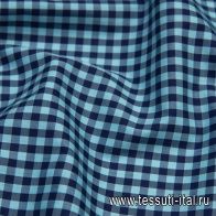 Сорочечная (н) сине-голубая клетка - итальянские ткани Тессутидея арт. 01-6148