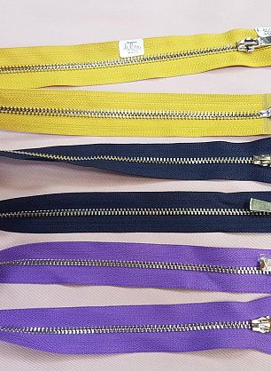 Молния металл разъемная два замка 42-48см в ассортименте - в интернет-магазине тканей Тессутидея арт. F-4096