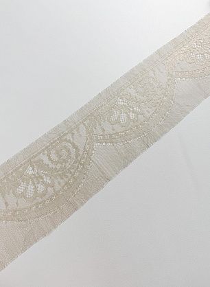 Кружево (о) бежевое ш.13,5см  - итальянские ткани Тессутидея 03-1187