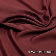 Шелк кади (о) красно-коричневый - итальянские ткани Тессутидея арт. 02-8983