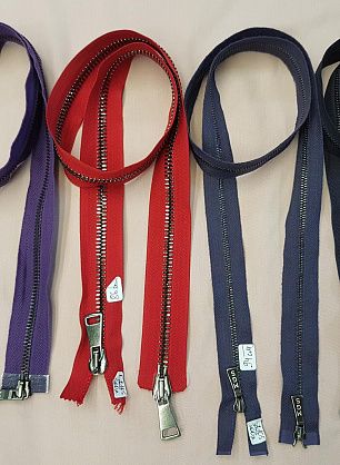 Молния металл два замка от 80см до 95см - в интернет-магазине тканей Тессутидея арт. F-2105