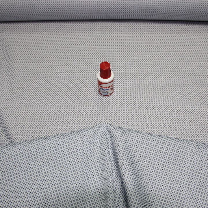 Сорочечная Super fine (н) серая клетка и горох Brioni - итальянские ткани Тессутидея арт. 01-2592