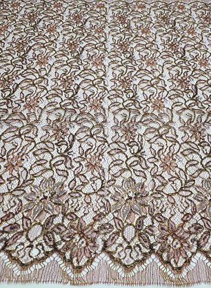 Кружевное полотно с люрексом (н) красно-желтое Solstiss - в интернет-магазине тканей Тессутидея арт. 03-5377