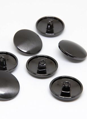 Пуговица металл никель на ножке d-22мм  - в интернет-магазине тканей Тессутидея арт. F-4581