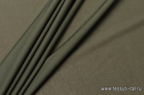 Батист стрейч (о) хаки - итальянские ткани Тессутидея арт. 01-5020