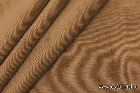 Вельвет (о) светло-коричневый - итальянские ткани Тессутидея арт. 01-5753